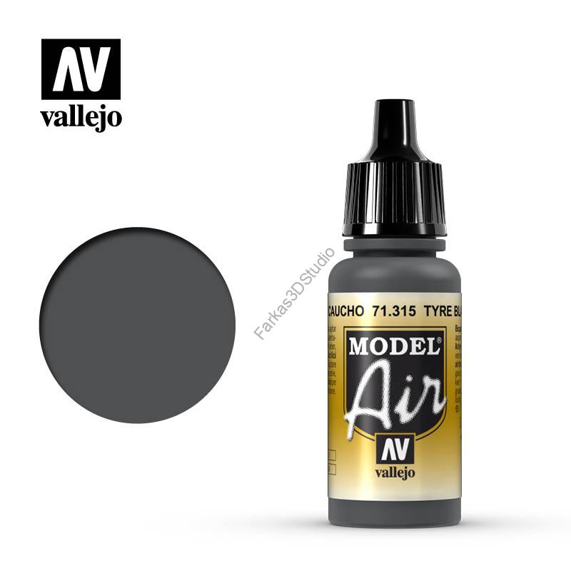 Vallejo - Model Air - Tyre Black 17 ml