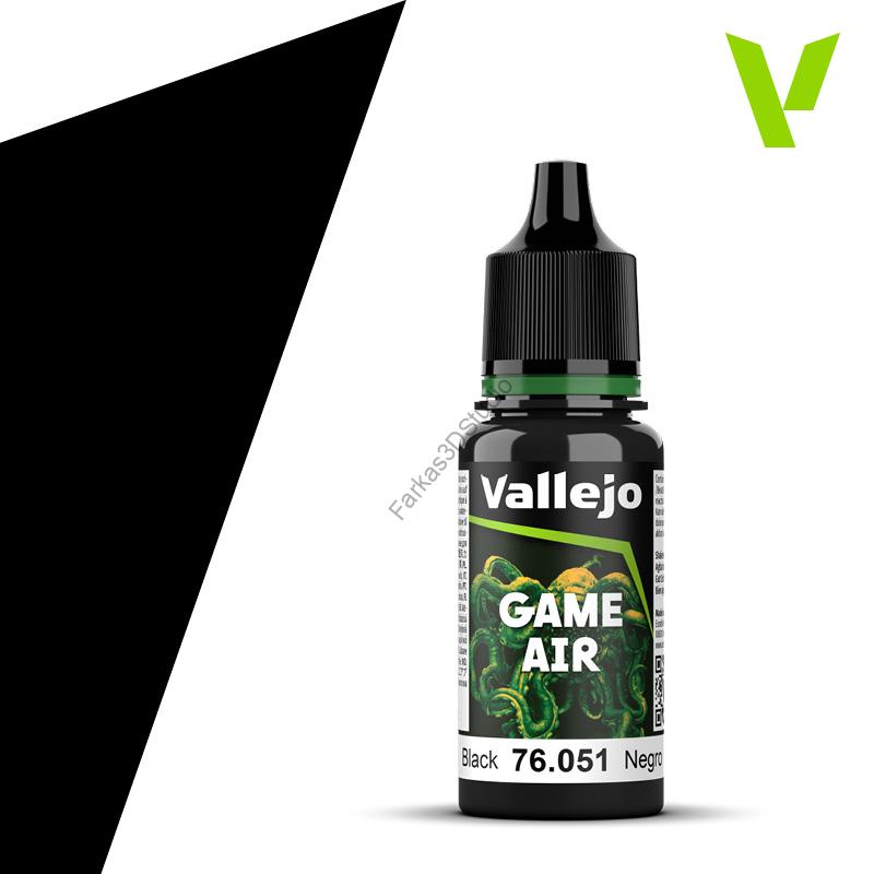 Vallejo - Game Air - Black 18 ml