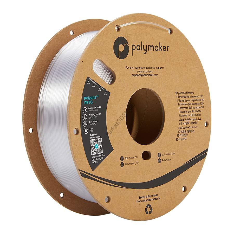 Átlátszó - PolyMaker PolyLite PETG 1,75mm 1KG