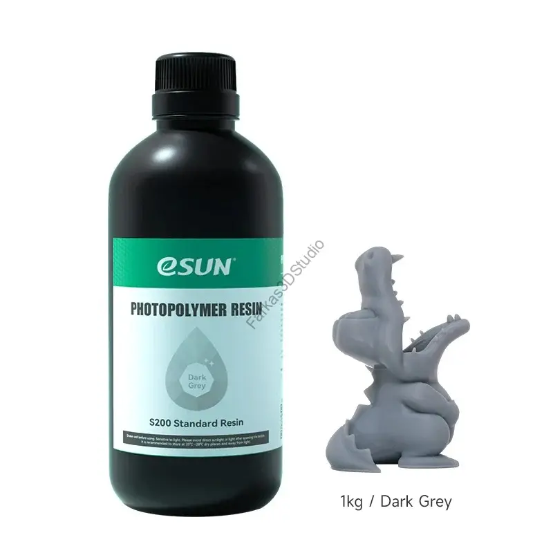 Sötétszürke Esun S200 Standard Resin, fotopolimer műgyanta 1KG