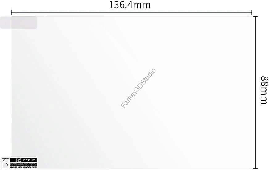 6,23 inch Anycubic kijelző védő fólia 1db