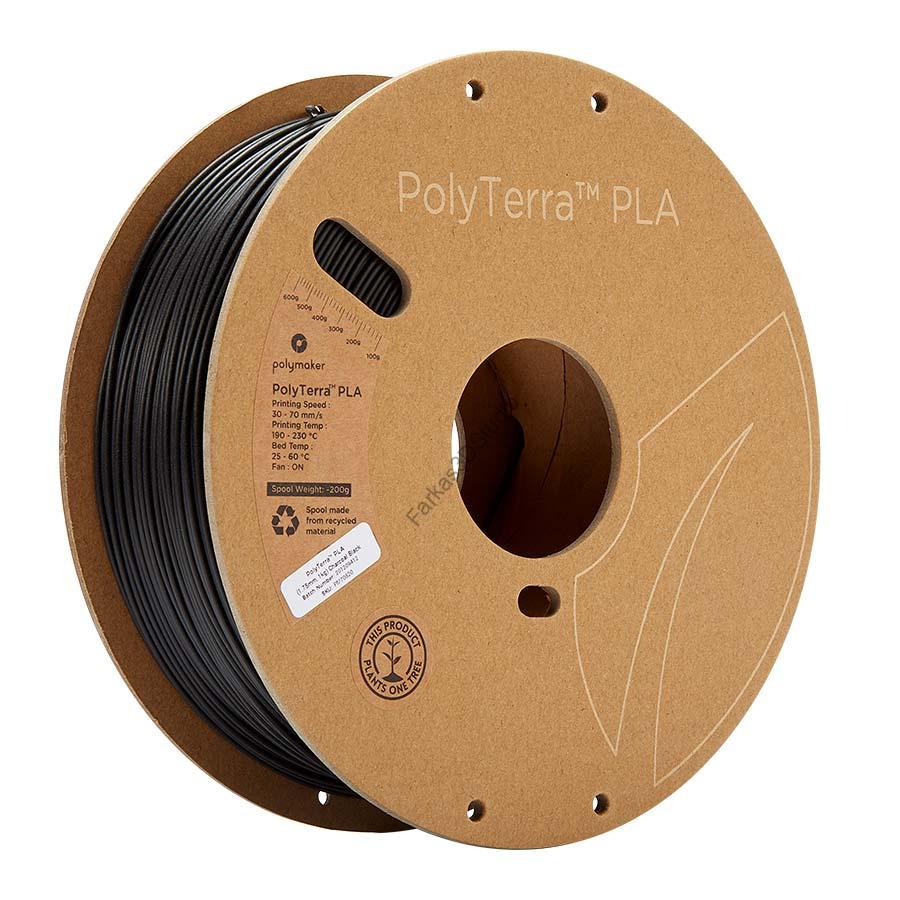 Szénfekete - PolyMaker PolyTerra PLA 1,75mm 1KG