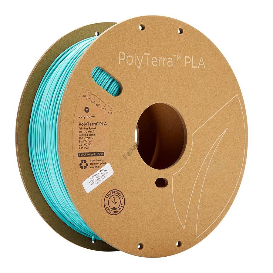 Kékeszöld - PolyMaker PolyTerra PLA 1,75mm 1KG