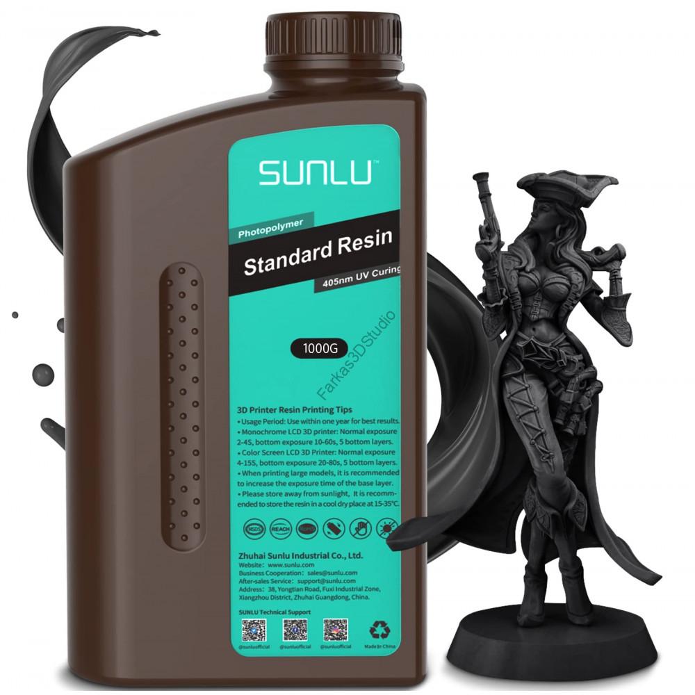 Fekete Sunlu UV 405nm Resin, fotopolimer műgyanta 1KG