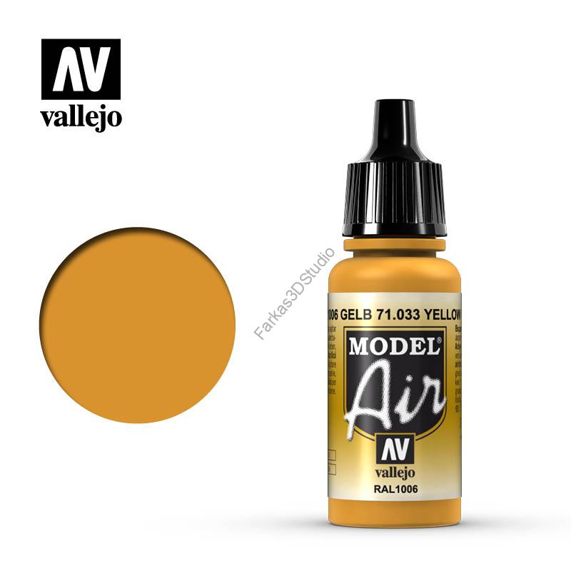 Vallejo - Model Air - Yellow Ochre 17 ml
