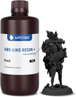 Fekete Anycubic ABS-Like Resin+ UV 405nm Resin, fotopolimer műgyanta 1KG