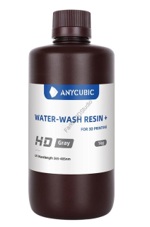 HD Szürke Anycubic Water-Wash Resin+, UV 405nm fotopolimer műgyanta 1KG