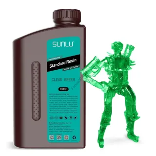 Áttetsző zöld Sunlu UV 405nm Resin, fotopolimer műgyanta 1KG