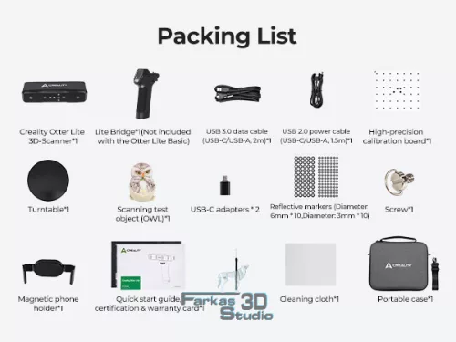 Creality Otter Lite Basic 3D szkenner