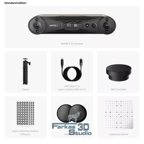 Revopoint INSPIRE 2 kézi 3D szkenner alap csomag