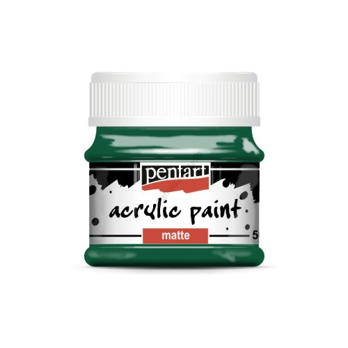 Pentart Matt akrilfesték 50 ml - Fenyőzöld