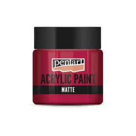Pentart Matt akrilfesték 50 ml -  Kárminpiros