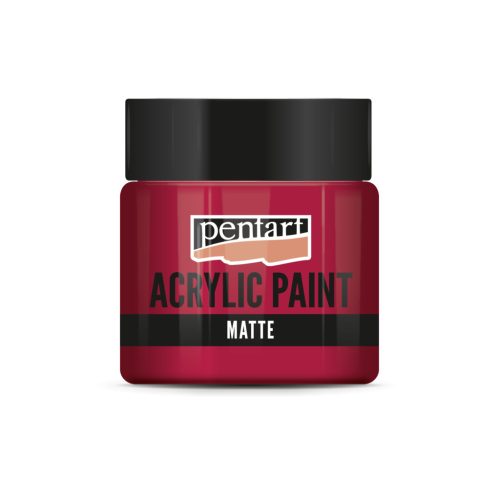 Pentart Matt akrilfesték 50 ml -  Kárminpiros