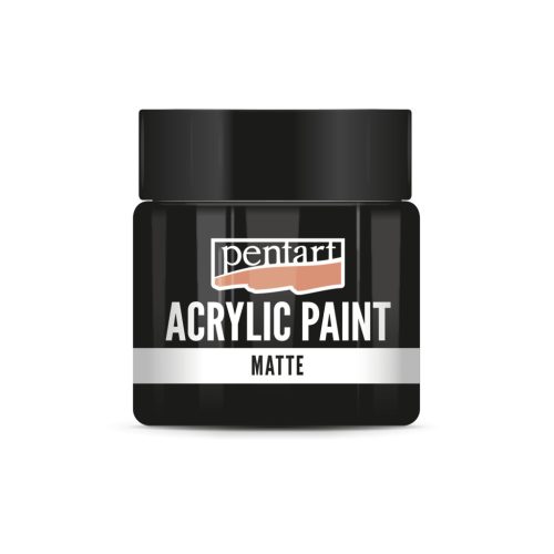 Pentart Matt akrilfesték 50 ml -  Fekete