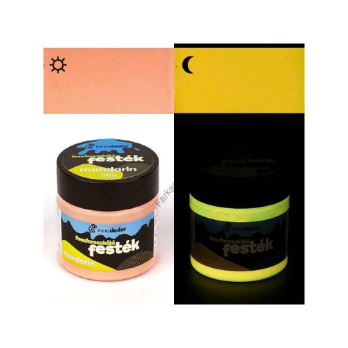 Innodekor foszforeszkáló festék 30g - mandarin