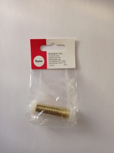 Fényes lapos drót, réz, d=1mm, 20 m csomagolt