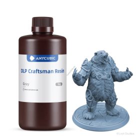   Szürke Anycubic DLP Craftsman UV 405nm Resin, fotopolimer műgyanta 1KG