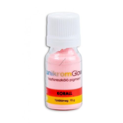 Sötétben világító pigmentpor 15g - Korall