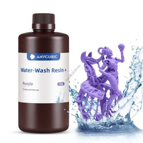   Lila Anycubic Water-Wash Resin+, UV 405nm fotopolimer műgyanta 1KG