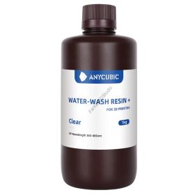   Átlátszó Anycubic Water-Wash Resin+, UV 405nm fotopolimer műgyanta 1KG
