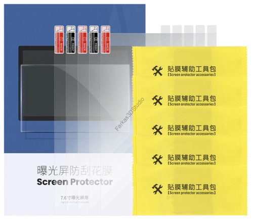 7,6 inch Anycubic kijelző védő fólia 5db