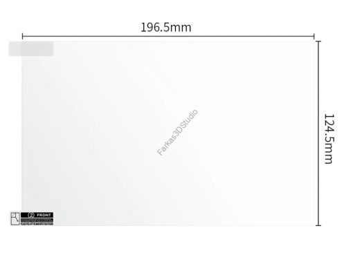 9,25 inch Anycubic kijelző védő fólia 1db