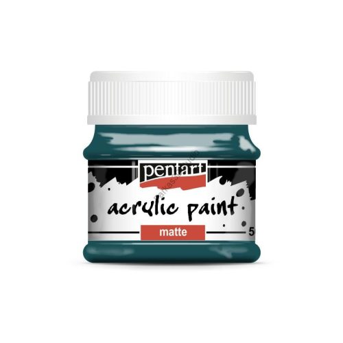 Pentart Matt akrilfesték 50 ml - Türkizkék
