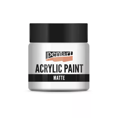 Pentart Matt akrilfesték 50 ml - Titánfehér