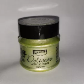Delicate metál akrilfesték 50 ml - fehérarany