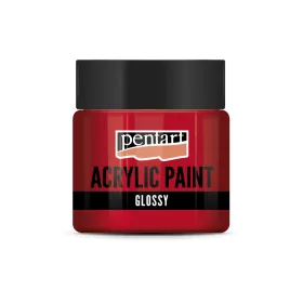 Pentart fényes akrilfesték 50 ml - rúzspiros