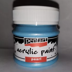 Pentart gyöngyház akrilfesték 50 ml - kék