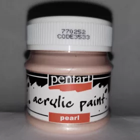 Pentart gyöngyház akrilfesték 50 ml - barack