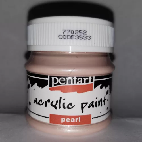 Pentart gyöngyház akrilfesték 50 ml - barack