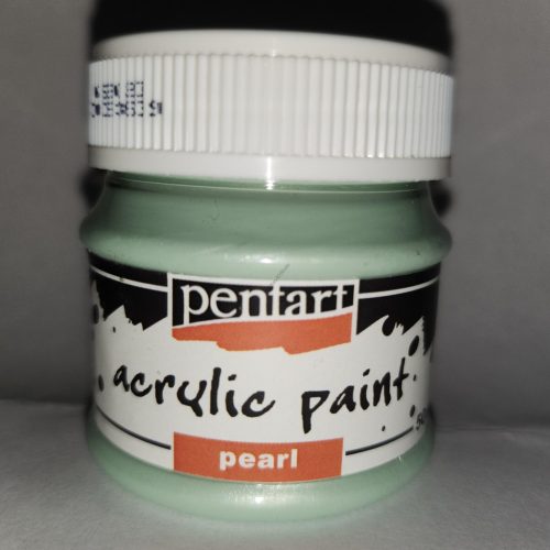 Pentart gyöngyház akrilfesték 50 ml - zöld