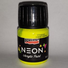 Pentart Neon Akrilfesték 30 ml - Sárga