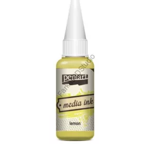 Pentart Média Tinta 20 ML - Citromsárga