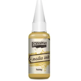 Pentart Média Tinta 20 ML - Mézsárga