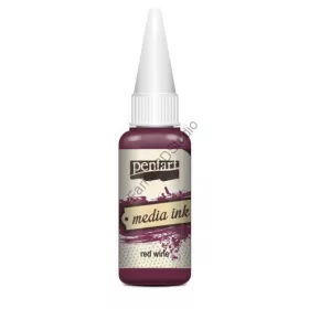 Pentart Média Tinta 20 ML - Vörösbor