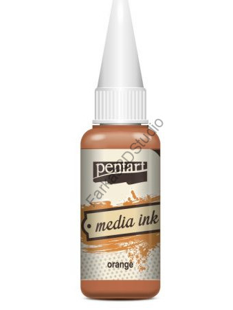 Pentart Média Tinta 20 ML - Narancs