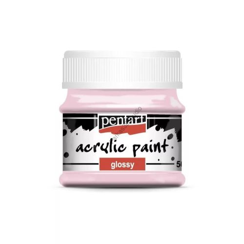 Pentart fényes akrilfesték 50 ml - rózsaszín