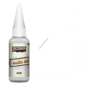 Pentart Média Tinta 20 ML - Fehér