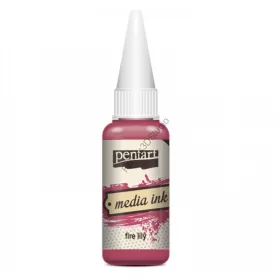 Pentart Média Tinta 20 ML - Mályvarózsa