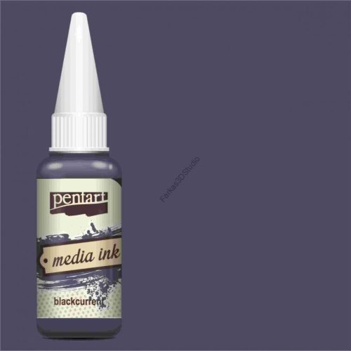 Pentart Média Tinta 20 ML - Feketeribizli