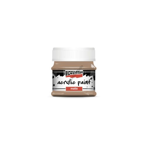 Pentart Matt akrilfesték 50 ml - Sötét homok