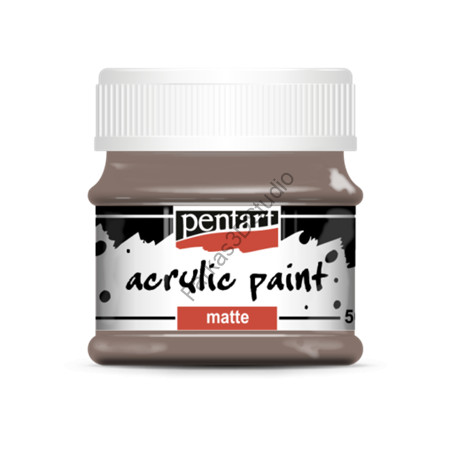 Pentart Matt akrilfesték 50 ml - Vintage barna