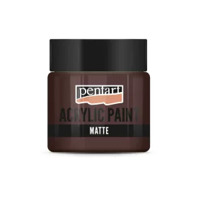 Pentart Matt akrilfesték 50 ml - Sötétbarna