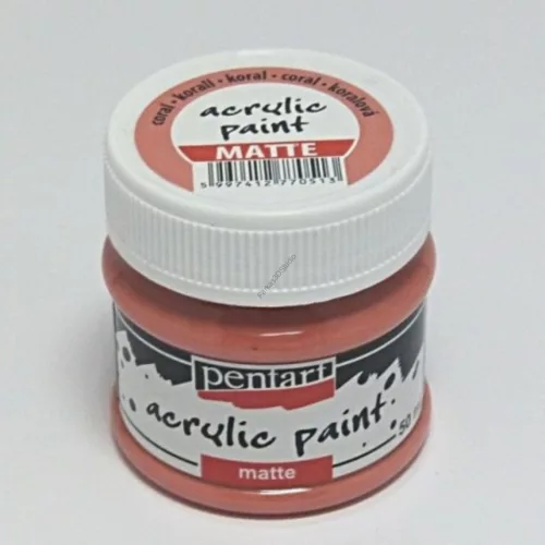Pentart Matt akrilfesték 50 ml - Korall