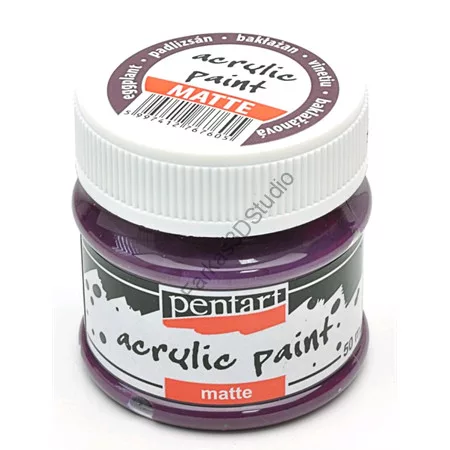 Pentart Matt akrilfesték 50 ml - Padlizsán