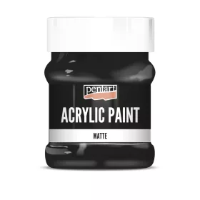 Pentart Matt akrilfesték 230 ml - Fekete