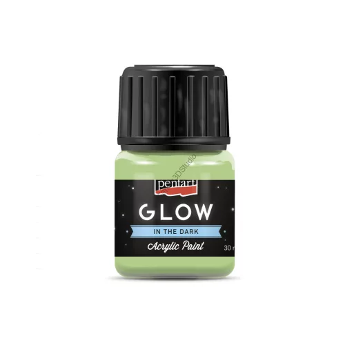 Pentart Glow - Sötétben világító akrilfesték 30 ml - Zöld